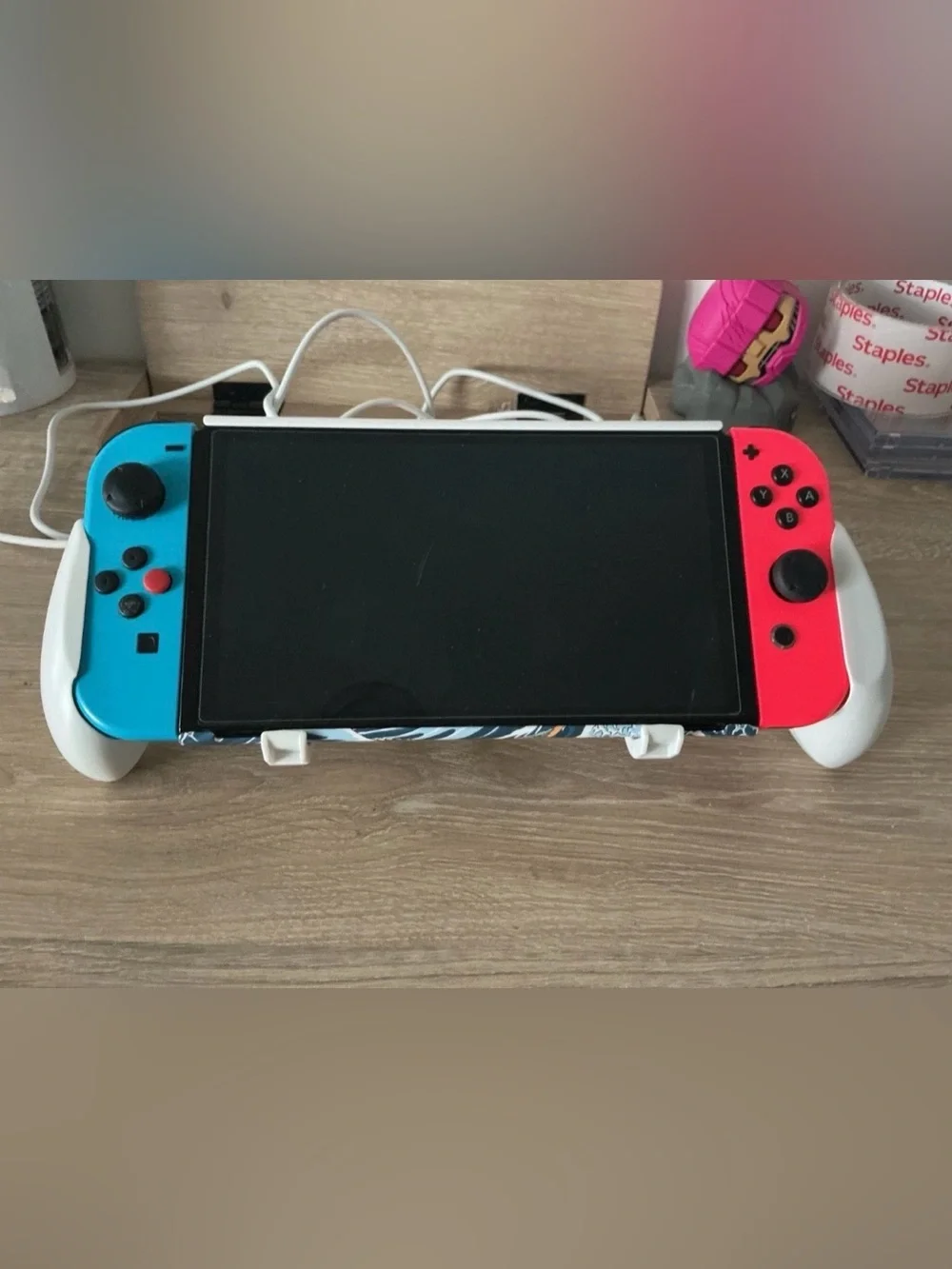 Nintendo Switch OLED BUNDLE 64GB Console 3 games and Tv Dock